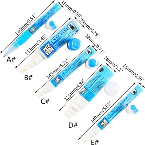 W3JD Environmental Protection Glue Pen Adhesives DIY Hand Work Art Marker Glue Pens
