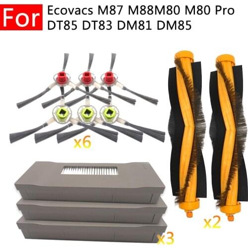For Ecovacs M87 M88M80 M80 Pro DT85 DT83 DM81 DM85 Robot Vacuum Cleaner Attachment Parts Hepa Filter Main Side Brush Replaceable