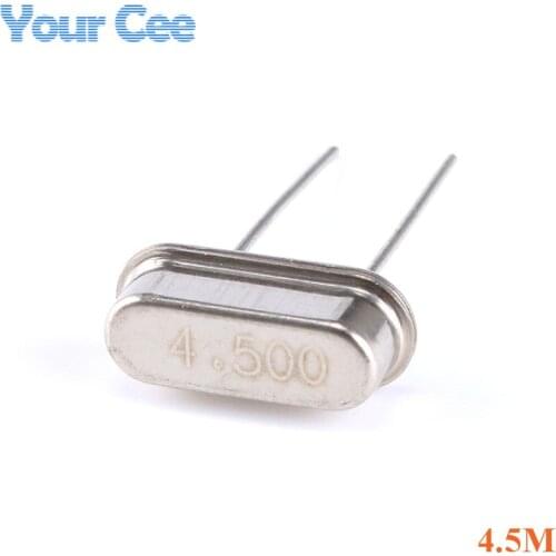 10pcs 4.5M Quartz Resonator Passive Crystal Oscillator HC-49S 4.5 MHz 49S 4.5MHz