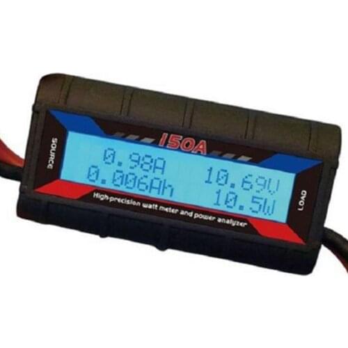 150 AMP Watt Meter with Special Heavy WI Wire Wind Generator Solar DC Online(Black)