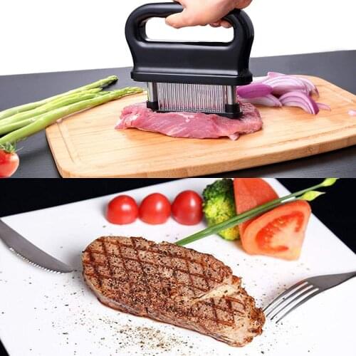 48 Blades Needle Meat Tenderizer Stainless Steel Knife Meat Beaf Steak Mallet Meat Tenderizer Hammer Pounder Cooking Tools