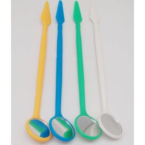 50pcs/set Plastic Dental Mirror Disposable Dentist Mirror Dental Mouth Mirror Dentistry Dentist Tools Teeth Whitening