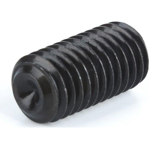 50Pcs M2 M2.5 M3 M4 M5 M6 DIN916 Black Carbon Steel Metric Thread Grub Screws Inner Hexagon Socket Set Screw