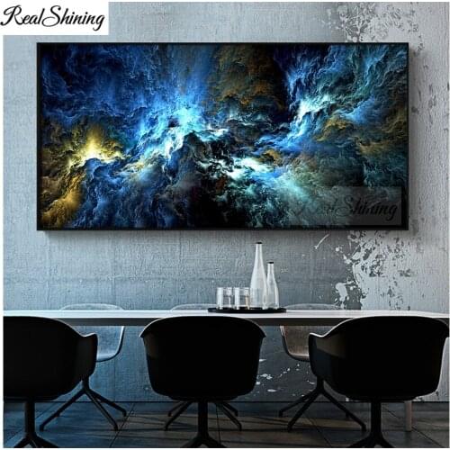 Large 5d DIY Diamond Painting beautiful cloud Landscape 5d Cross Stitch Mosaic diamond embroidery bead Marbling Pattern F552