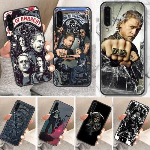 Sons of anarchy TV Phone Case For Samsung Galaxy A 10 12 20E 21S 30 32 40 50 51 52 70 71 72 5 6 7 2016 2018 black art Etui