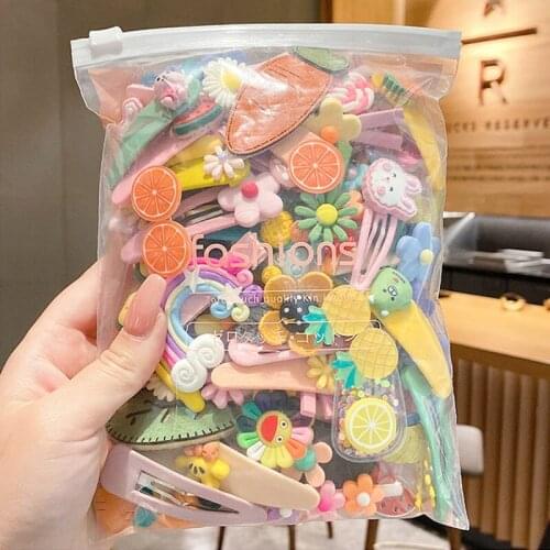 Childrens Hair Accessories Girls Hairpins Korea Cute Princess Broken Hairpins Little Girls Net Red Headdress Baby Summer Clips