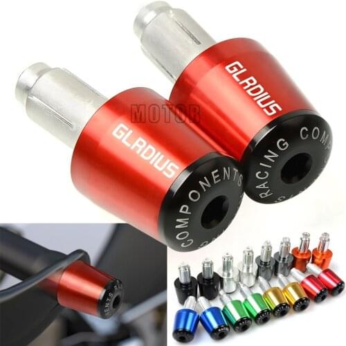 For Suzuki SFV650 GLADIUS 2009-2015 SFV 650 Motorcycle 7/8"22mm Handlebar Grips Cap Handle Bar Ends Gear Balanced Plugs Slider