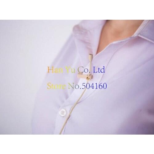 Quality Male Screw Thread Lock 3.5 mm Jack Plug Invisible Flesh Color Microphone For Wireless Microphone