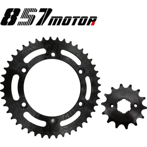 A Set Front And Rear Chain Sprocket Gear Disc Wheel Kit For HONDA VT250 VT 250 Motorcycle Accessories