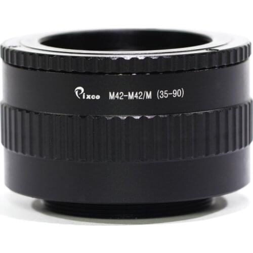 Pixco 35mm to 90mm M42 Mount Lens Adjustable Focusing Helicoid Macro Tube Adapter