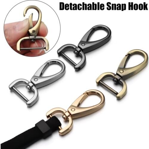 Hot New Metal Detachable Snap Hook Trigger Clip Buckles for Leather Strap Belt Keychain Webbing Pet Leash Bag Sewing Accessories