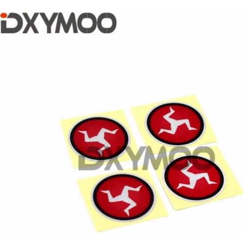 4PCS MOTO GP World Racing Track Car Sticker Decals Reflective for Isle of Man 5x5cm