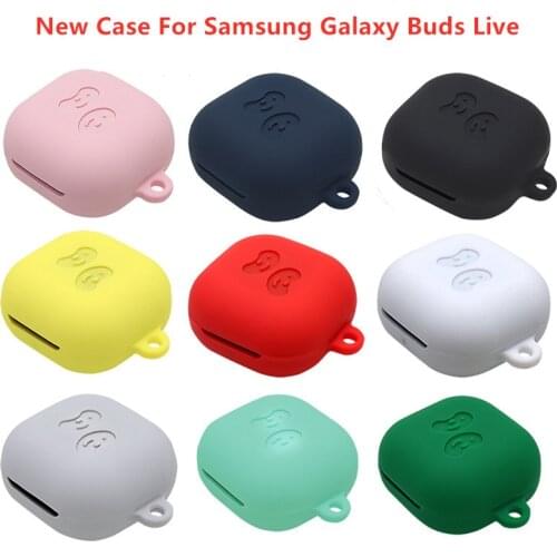 2020 New Silicone Case Earphone Cover For Galaxy Buds Live Bluetooth Wireless Headset Protective Buds Live Case Cover With Hook