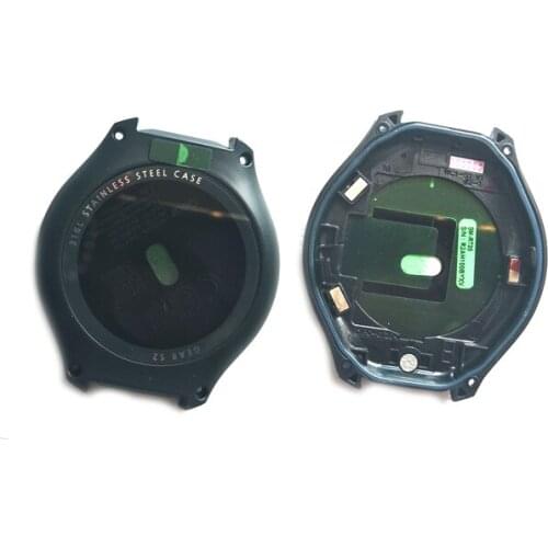 New Black Sport Watch Rear Housing Back Case Battery Cover with Glass Lens for For Samsung Gear S2 R720 SM-R720