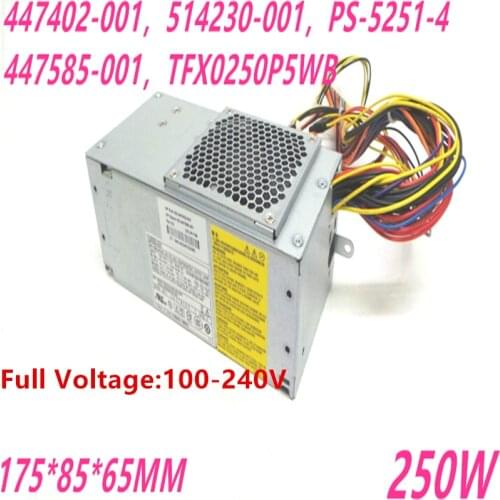 New Original PSU For HP 2700 2708 2710 2718 2810 2818 250W Power Supply 447402-001 PS-5251-4 TFX0250D5W TFX0250P5WB TFX0250F5WA