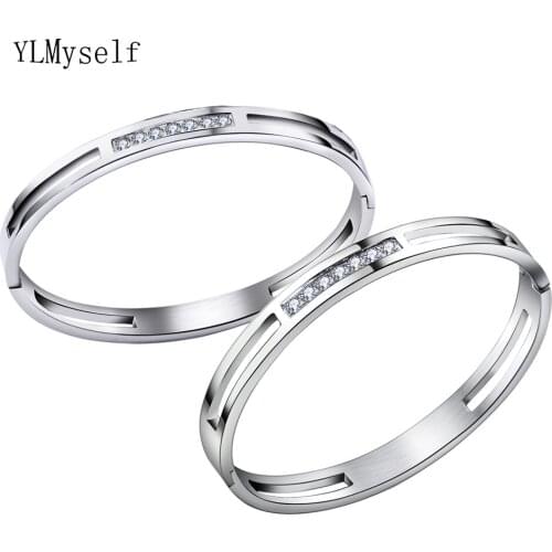 Very cool and Good quality Couple Bracelet 316L Stainless steel Manufacturer seller Fast shipping Strict Bangles Sets