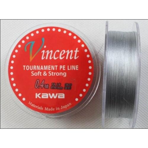 KAWA fishing line, Vincent PE line, PE eight braided, soft and strong, protofilament imported from JAPAN, FREE SHIPPING