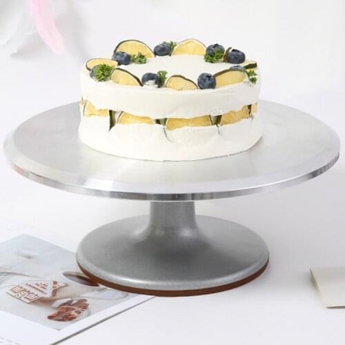 Stainless Steel Decorating Mouth Scraper Set Rotating Cake Turntable Decorating Table Cake Decorating Turntable Set cake stand