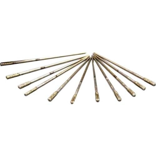 2 pcs Solid Diamond Coated Drill Bits Hole Lapidary Needle For Jewelry Agat