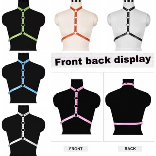 Vintage Women Sexy PU Leather Belts Body Elastic Bondage Cage Punk Sculpting Harness Waist Belt Straps Suspenders Accessories