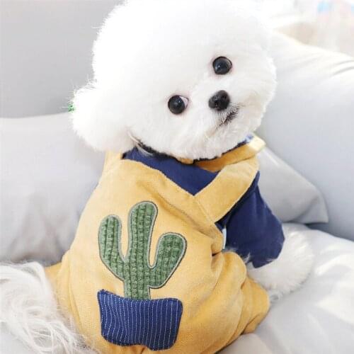 Winter Thicken Warm Pet Coat Dog Teddy Bichon Pomeranian Schnauzer Small Dog Puppy Clothes Four-legged Siamese Clothes