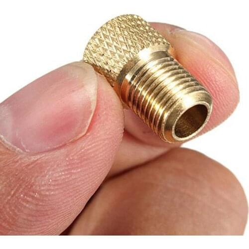 1/2/4/10PCS Valve Adapter Pump Convert Presta To Schrader Copper Valve Adaptor Wheels Gas Nozzle Tube Tool Bicycle Accessories