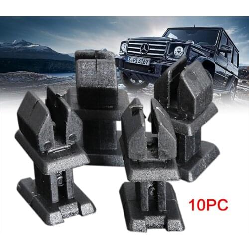 10Pcs/Set Car Door Plastic Panel Clip Push Retainer Body Panel Clip For Mercedes Benz W124 R129 W140 W202 Rear Body Floor Buckle
