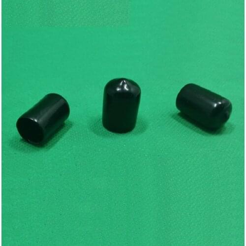 200pcs/lot 9.5mm End cap Plastic Cable wire thread waterproof cover vinyl End cap PVC rubber steel pole tube pipe protecting