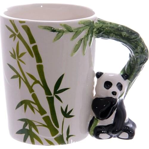 3D Animal Coffee Mug Creative Ceramic Cup Funny Mugs Panda Frog Giraffe Cute Cups Children Birthday Gift