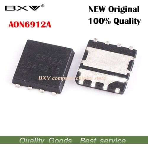 5pcs AON6912A AO6912A 6912A MOSFET QFN-8 new original free shipping