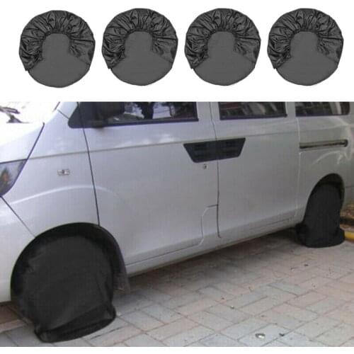 4pcs black Auto Wheel Tire Covers Protector Waterproof Anti-scratch 80*30cm 210D Oxford cloth accessories suitable for most cars