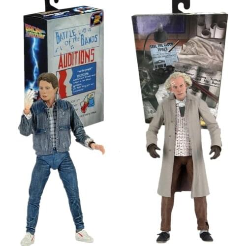 7 inch New Style Figure Marty Mcfly Audition NECA Back To The Future Dr. Brown Articulated Figure DOC Brown Action Figure