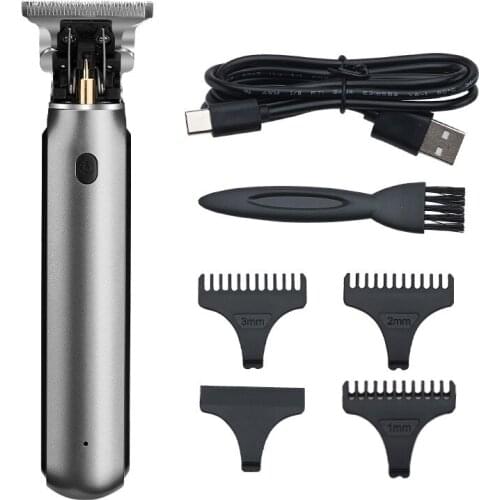 Electric hair trimmer USB rechargeable hair clipper hair cut hair cutter beard trimmer oil head clipper white hair carving