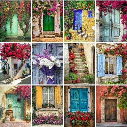 EverShine 5D DIY Diamond Painting Door Cross Stitch Rhinestones Art Kits Diamond Mosaic Window Bead Embroidery Gift Home Decor