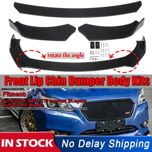 Front Bumper Lip Chin Protector For Subaru WRX STI Impreza Legacy 2002-2019 Auto Body Spoiler Kits Splitter Diffuser Accessories