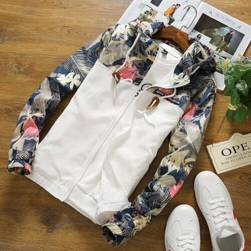 Floral white women jacket winter warm bomber jacket femal clothing coat sweater