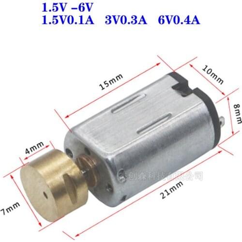 Mini N20 Vibration Motor Electric DC 1.5V- 6V 3V High Speed Vibrator DIY Model Toy for Adult Products Beauty Instrument Massager