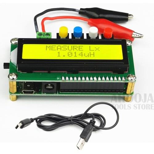 Multi-Function Digital LCD Capacitance Meter Inductance Table Measuring Instrument Frequency 1pF-100mF 1uH-100H LC100-A