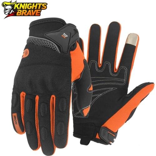 Motorcycle Gloves Summer Breathable Mesh Motorcycle Racing Gloves Shockproof Touch Screen Off Road Motorbike Riding Gloves
