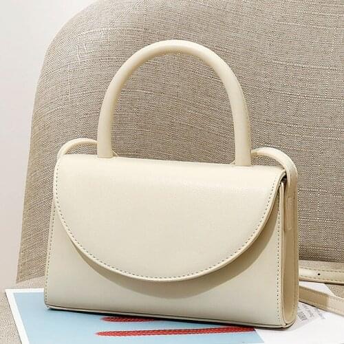 New Flip Mini Shoulder Bag Womens Pu Leather Small Simple Crossbody Bags With Short Handle For Women Luxury Fashion Handbags