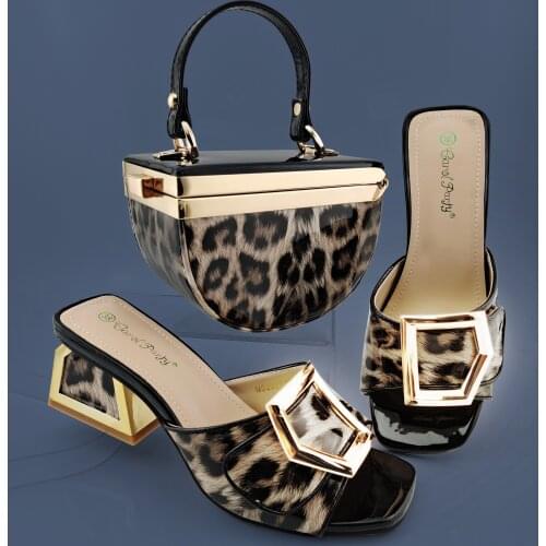 Lastest Fashion Ladies Italian design Shoe and Bag Set Italian Shoe with Matching Bag Set 2020 Nigerian Shoes and Bag Set
