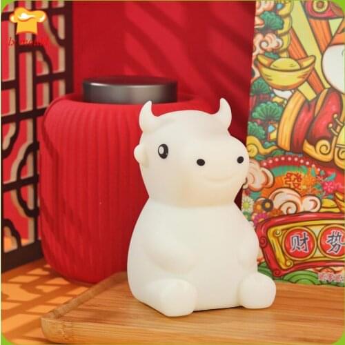 New 3D Cow Silicone Molds Soap Aromatherapy Gypsum Chocolate Soap DIY Candle Moulds