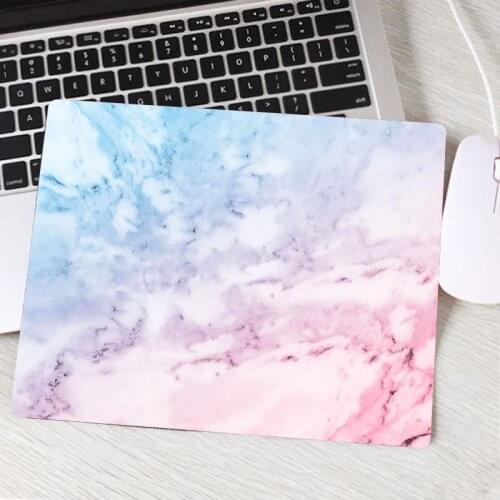MRGBEST Creative Pink Marble Texture Custom DIY Small Size Mouse Pad PC Latop Keyboard Table Mat Protector Soft Gaming Mousepads