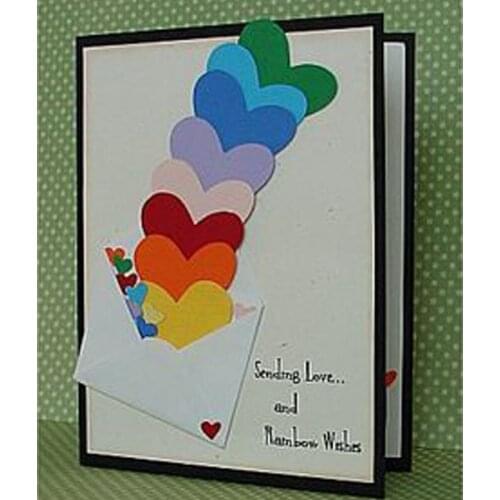 Heart pattern Metal Cutting Die Stencil for Paper Card Decor Craft Scrapbooking Stamps Album Embossing diy festival card