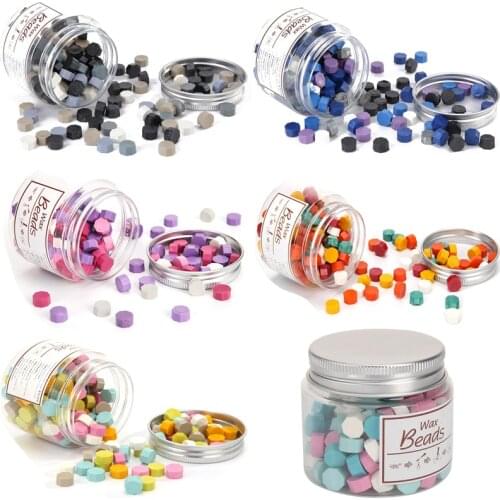 Vintage Sealing Wax Pills Grain Seal Stamp Tablet Beads for Envelope Wedding Decorative Wax Seal Bead Craft Gift