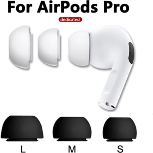High Quality Silicone Cover For Apple AirPods Pro Earphone Tips Noise Reduction Soundproof Earplug For air pods 3 Anti Slip Tips