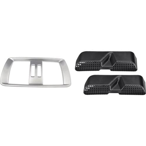 1x Rear Air Conditioning Outlet Frame for Bmw X3 F25 X4 F26 2011-2016 & 2Pcs Seat Air Conditioning Vent Dust Net Frame