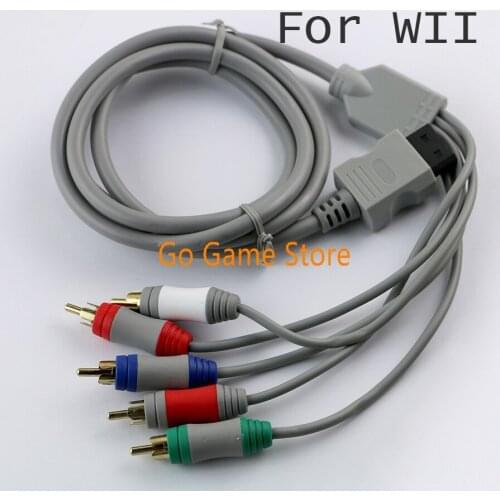 10pcs For Nintendo Wii high quality Component HD HDTV AV Adapter Cable Audio Video 5 RCA