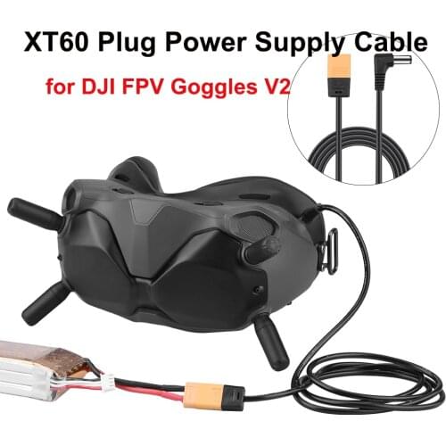 121cm XT60 Plug Power Supply Cable for DJI FPV Goggles V2 Connect Battery Wear Resistance Anti-aging for DJI FPV Combo Accessory