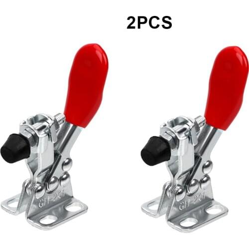 2PCS Holding Capacity Toggle Clamp GH-201 Quick Horizontal Clip Quick Release Tools Horizontal Clamps